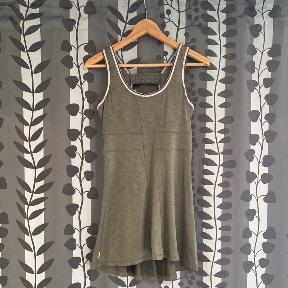 Lole Small Taupe Braided Detail Women's Athletic Dress